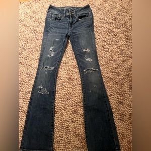 Vintage American Eagle Outfitters Dark Flare Jeans